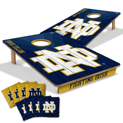 YouTheFan NCAA Professional Wood 2'x3' Cornhole Board w/ Logo Bags
