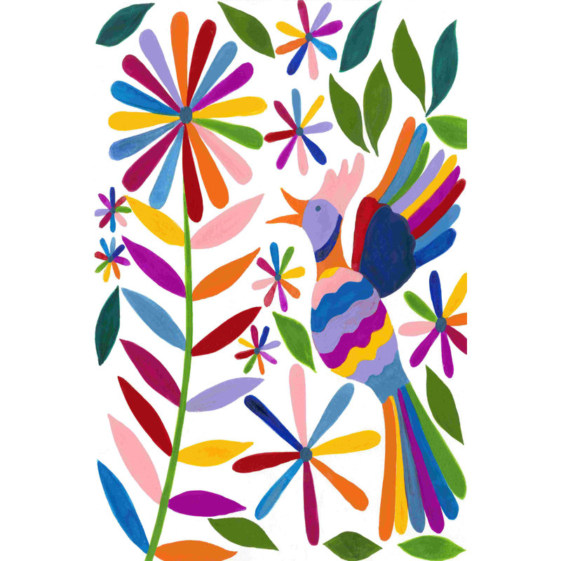 Oiseau Otomi II, H 36 po x l 24 po