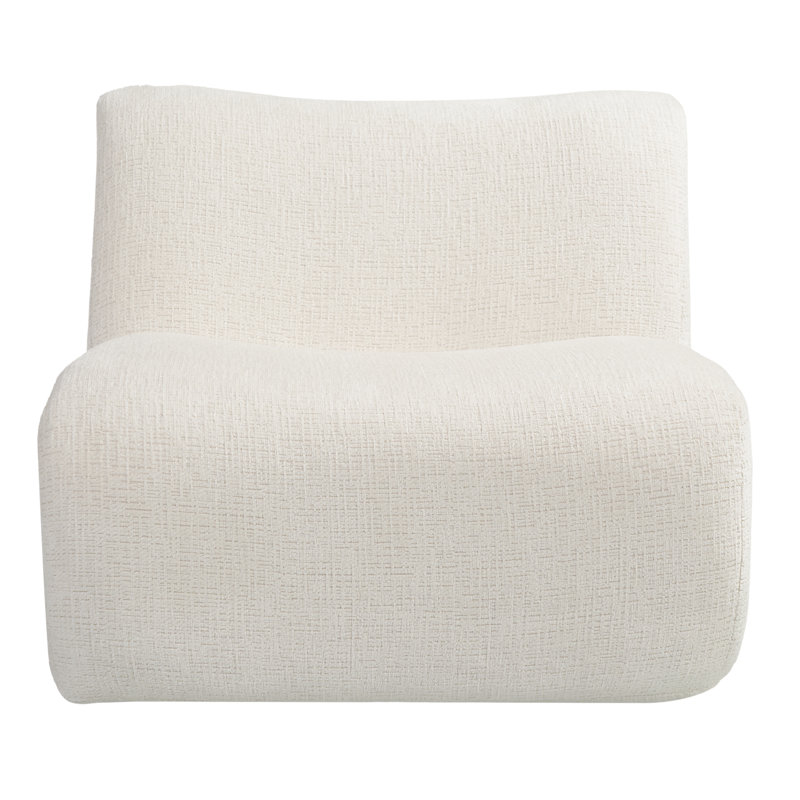 Fauteuil modulaire à compression courbé Arcelle, Beige, 1