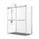 Spezia 60'' W 76'' H Frameless Rectangle Reversible Shower Enclosure