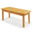 Table de patio en bois brun clair-1230664087