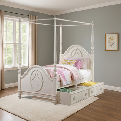 Lit gigogne simple Josie - ivoire