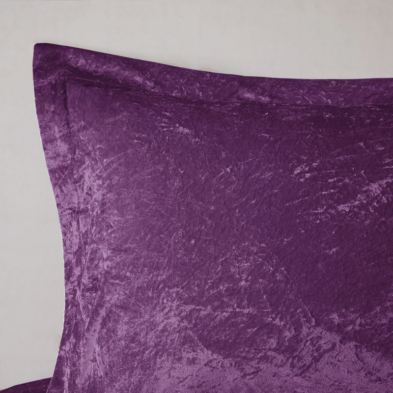 Comforter Set with Throw Pillow, King Comforter + 3 Additional Pieces Included, Purple
