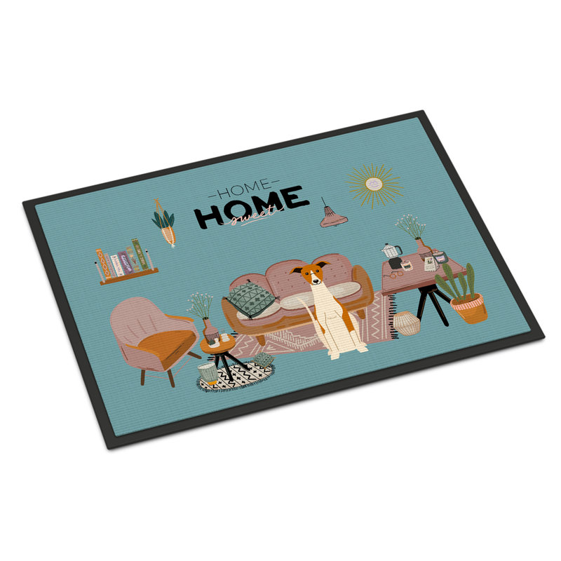 Guerline Non-Slip Outdoor Doormat, Whippet