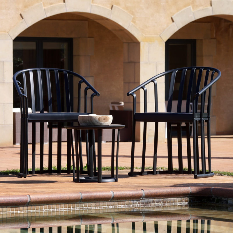 Raff 2 - Person Patio Conversation Set, White