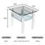 Table d'appoint avec plateau en verre transparent-810161856