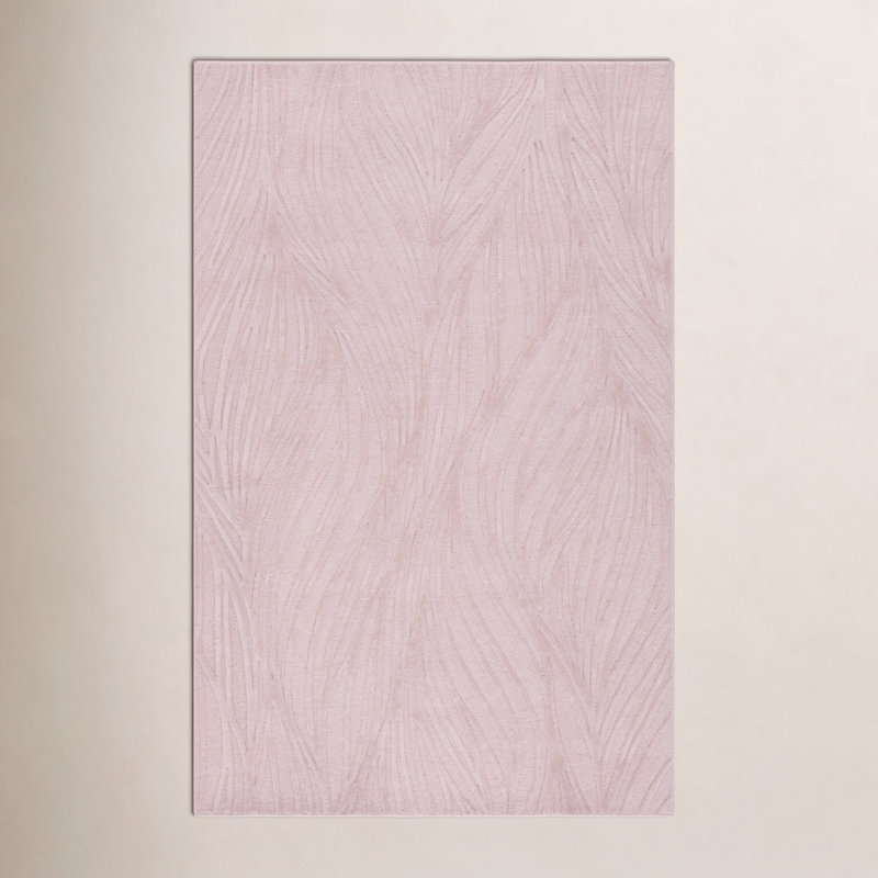 Laine touffetée à la main Wilfrido Glamour Viscose Tapis d'intérieur en coton, Rectangulaire 8 pi x 10 pi