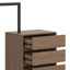 Modern Wardrobe,Clothes Rack With 4 Drawers And 3 Shelves, Hanging Rod-905119530