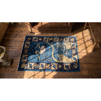 Tapis en laine noué à la main Antique