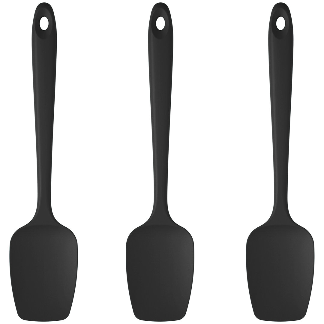 U-Taste 600ºF Heat-Resistant Silicone Spoon Spatula Set Flexible Scraper for Baking Cooking Mixing U-Taste 