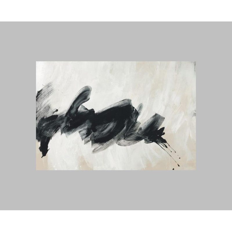 Mono Skein Painting by Samuel Kane, 36" H x 52" W x 1.5" D, Glass Coat