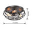 Lustre encastré 3 lumières Glenna