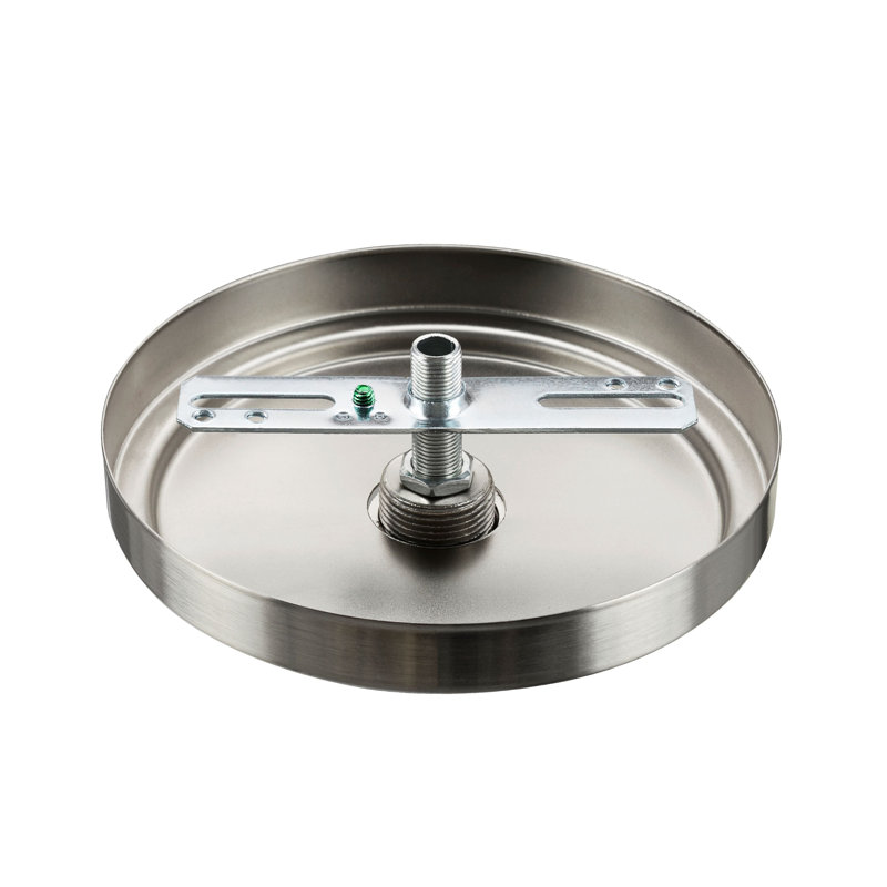 Brushed Nickel Chandelier Fixture Canopy Kit with Collar Loop