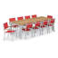 Travira Rectangular 10 - Person 103" Long Powder Coated Aluminum Patio Dining Set-90505547-90505546