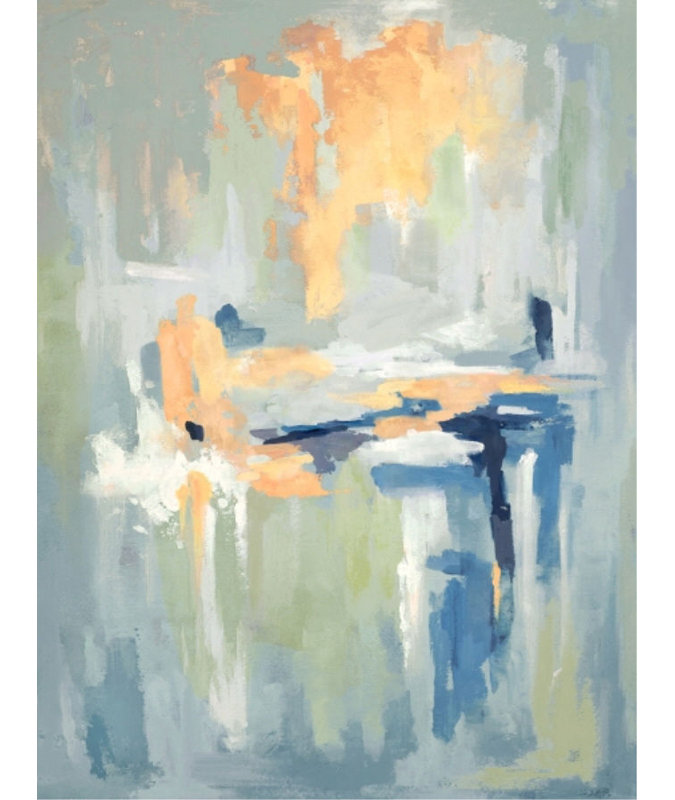 «Grey Downs» par Barclay Butera - impression, Extérieur, H 48 po x l 36 po x 1,5 po