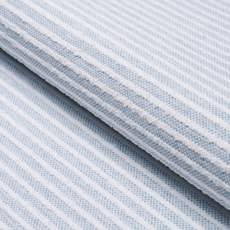 Boucle Stripe Indoor/Outdoor Fabric, Chambray
