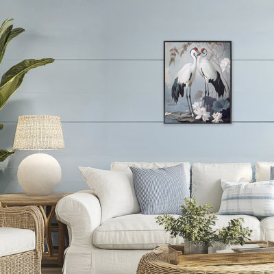 Grues magiques Shore Line, giclée encadrée, design par Steve Hunziker