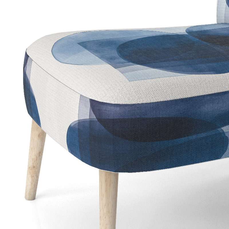 Chaise rembourrée Abstract Shapes, Side Chair Armless