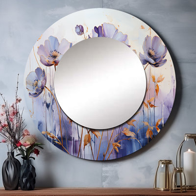 Grand miroir mural Petrit, botanique, Serenade IV - Botanicals