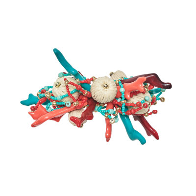 Coral Spray Napkin Ring