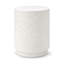 Table d'appoint d'extérieur en béton blanc Terrazzo