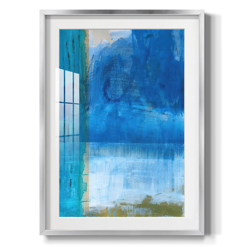 Bay Walk I - impression encadrée, H 25,5 po x l 17,5 po, Argent argent