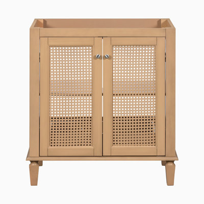 Meuble-lavabo de 30 po sans lavabo, meuble-lavabo autoportant avec tiroir caché, armoire de rangement pour la salle de bain, armoire de salle de bain à cadre en bois massif (PAS D'ÉVIER)