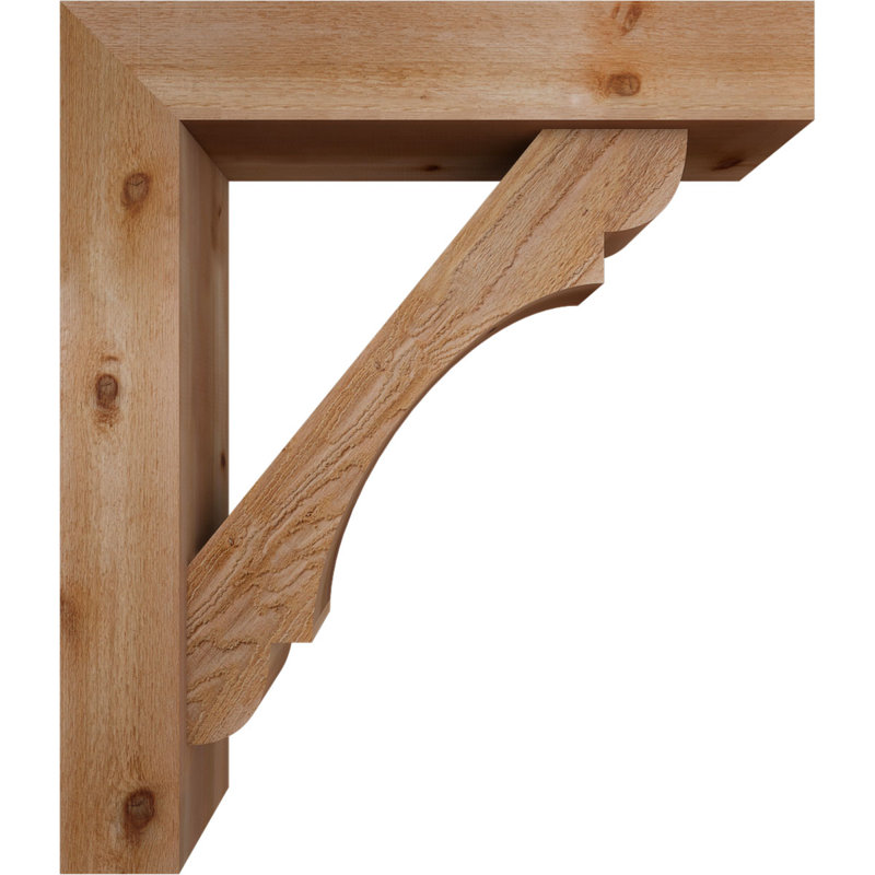 Olympic Block Offset Brace Bracket, 44 x 38, 8"W Western Red Cedar (Rough Sawn)
