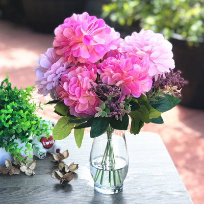 Faux Silk Arrangement in Vase