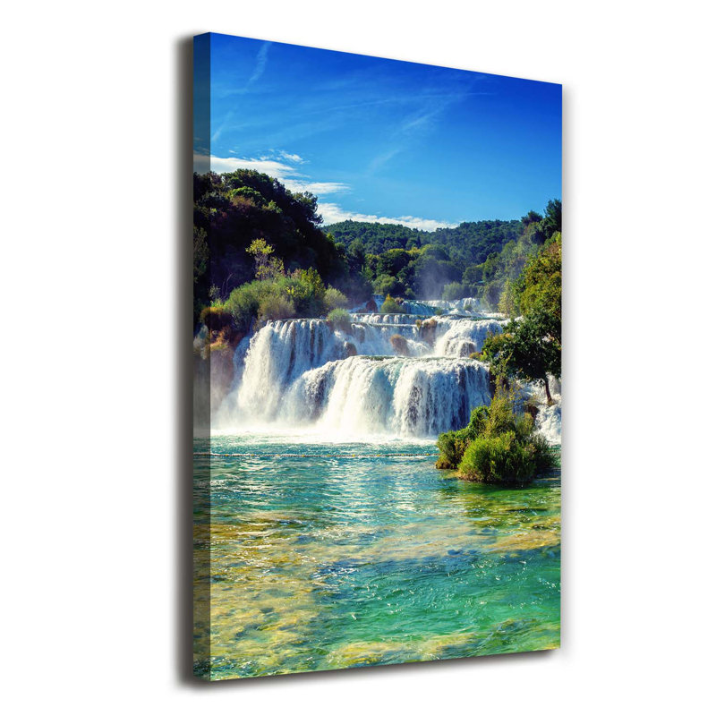 Waterfall Krka - Wrapped Canvas Print