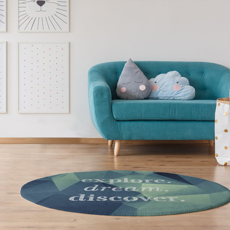Tapis en poly-chenille discover rêve discover, Rond 5 pi