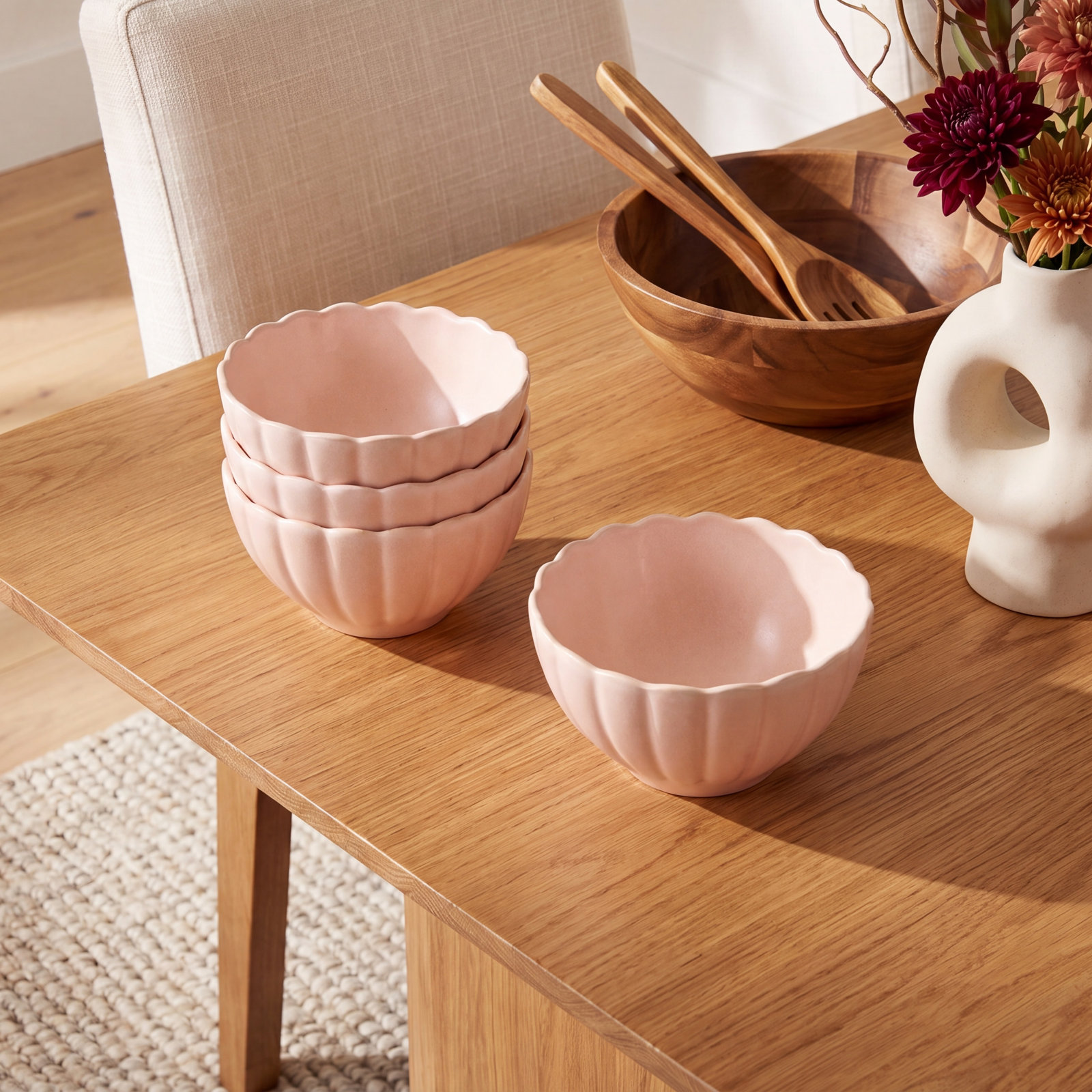 Lafayette Stoneware Cereal Bowl, Pink