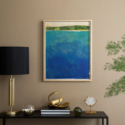 Island Escape I Framed Print - Solid Wood