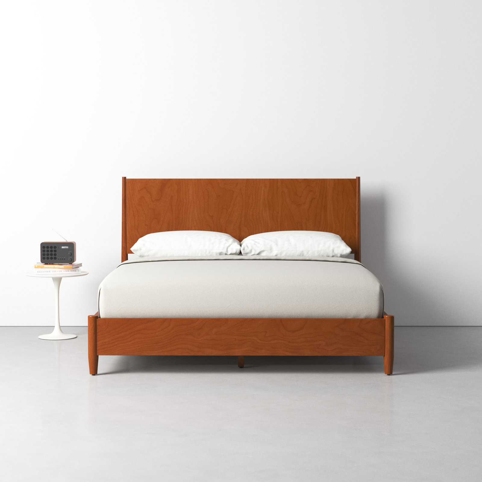 Williams Panel Bed, California King, Chestnut
