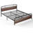 Ingrun Metal Bed Frame with Headboard and Foot Board-1327864729