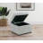 Kammer Upholstered Hydraulic Lift Top Storage Ottoman Grey-777700643