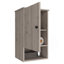 Pharmacie Porto, deux tablettes internes, finition gris clair-1629006052