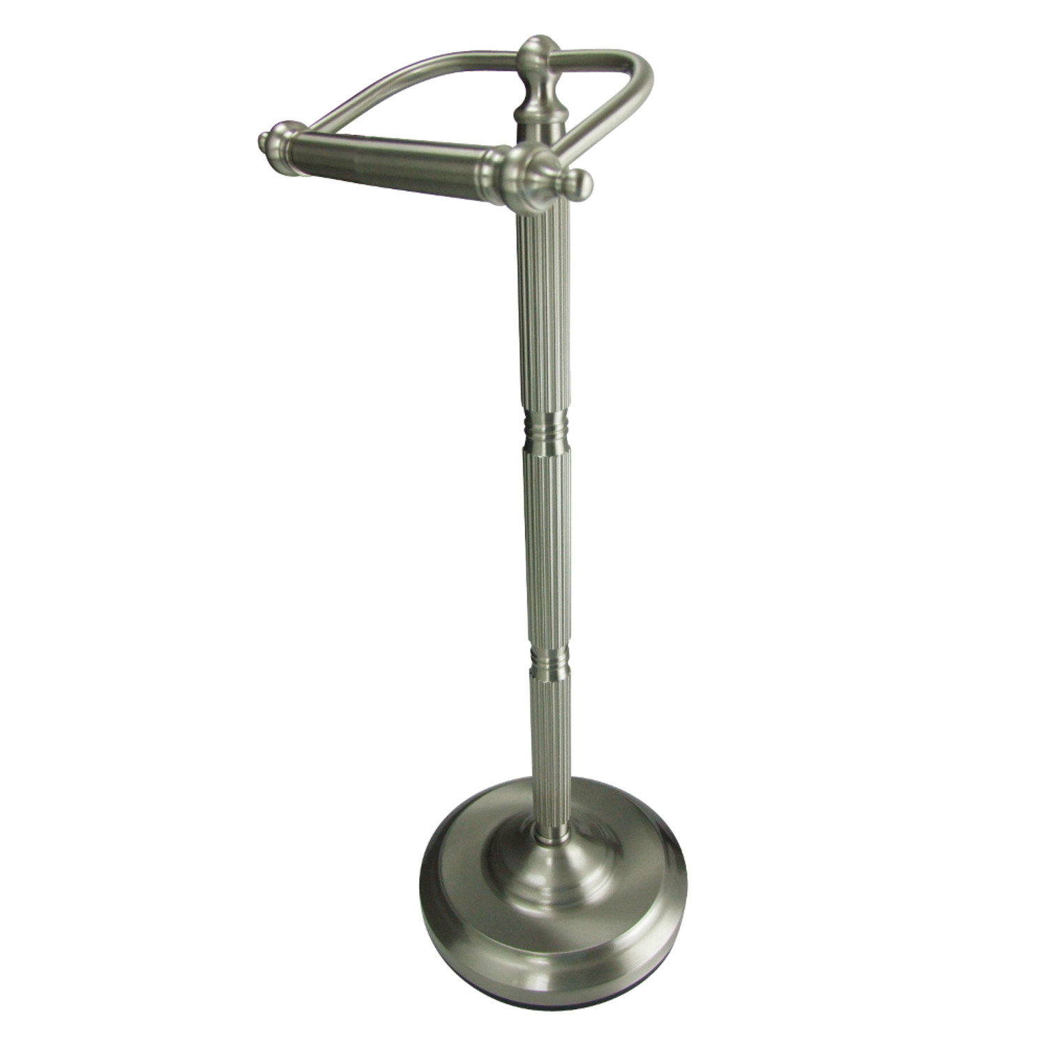Kingston Brass Georgian Freestanding Toilet Paper Holder, Brushed Nickel