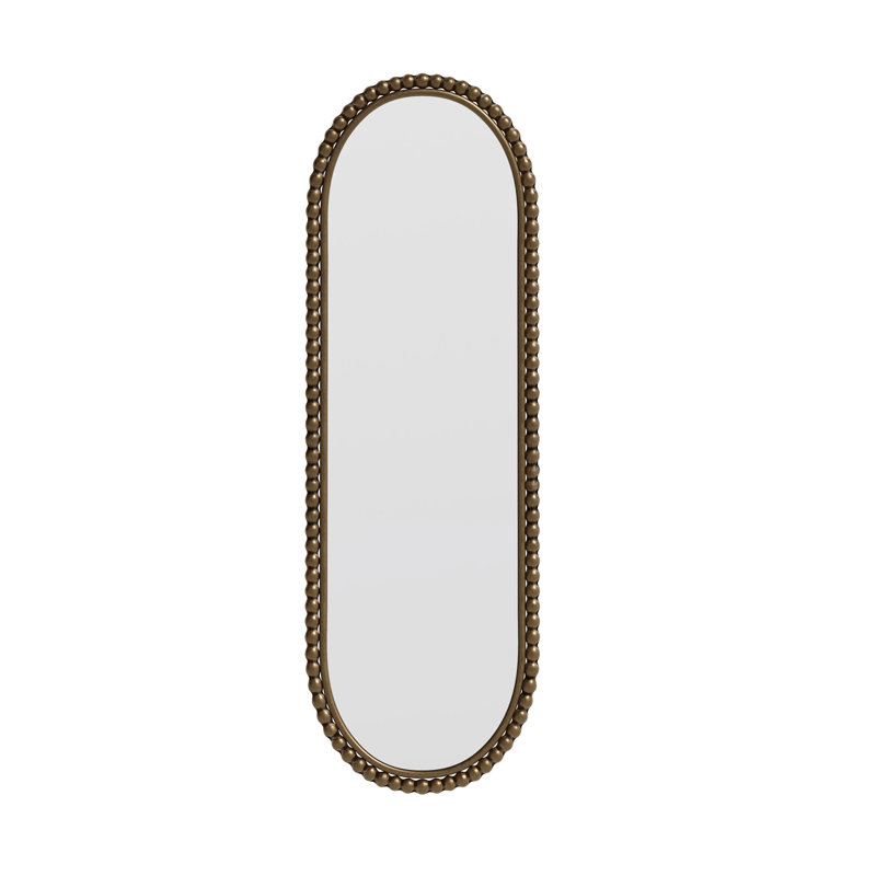 Miroir rétro Iron Art (miroir inclus seulement), Doré