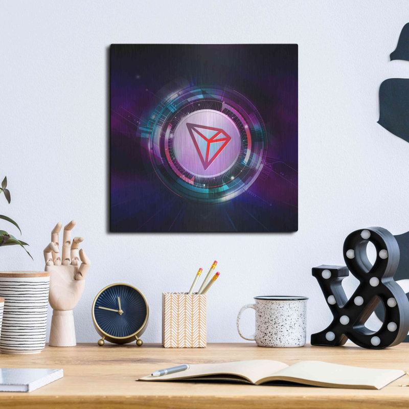 Art mural TRX Tron Blockchain ', H 12 po x l 12 po
