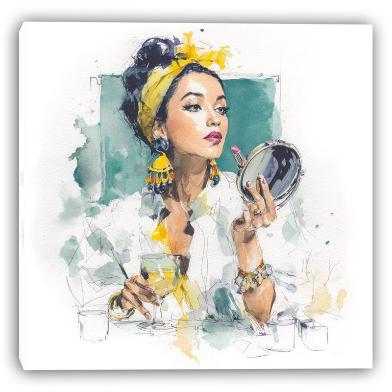«Golden Glow Beauty», art mural sur toile tendue, H 40 po x l 40 po