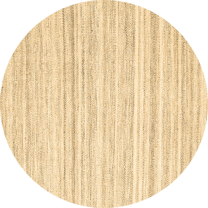Tapis contemporains brun lavable à la machine 2769, Rond 7 pi