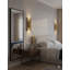 Applique murale 8 lumières DEL en acier inoxydable avec tiges chromées-47602454
