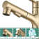 Console Single-handle Bathroom Faucet with Drain Assembly