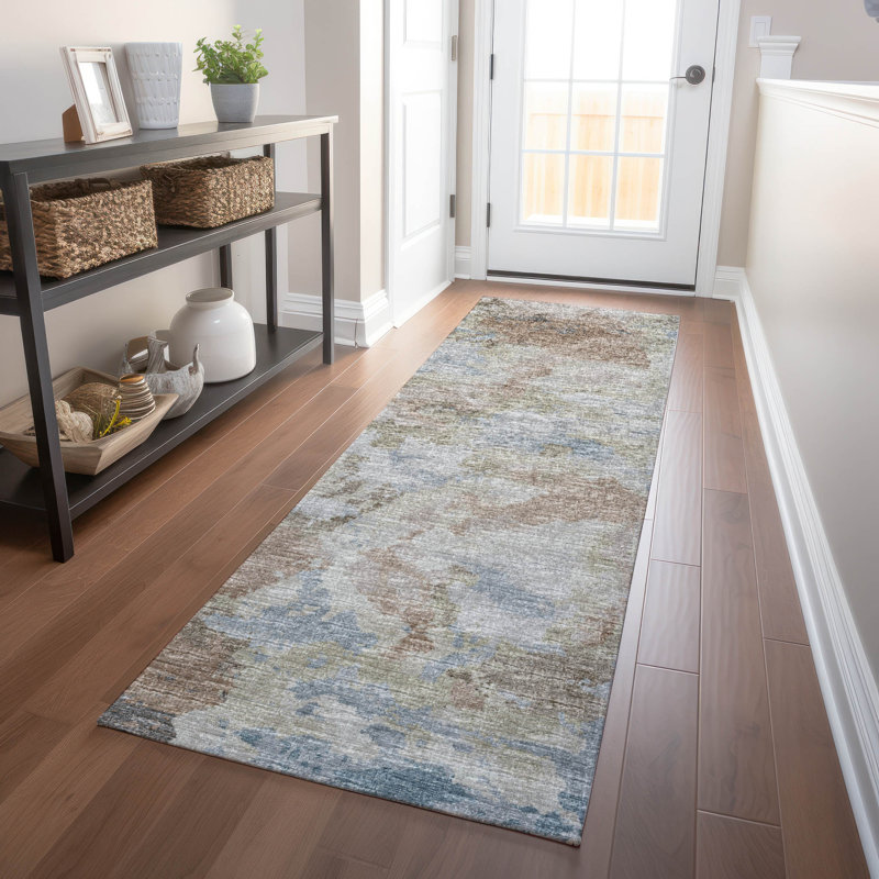 Premium Machine Washable Hintzen AMF67 Moody Rug, Runner 2'3" x 7'6"