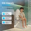 Toilette intelligente CRESTLE avec bidet, chasse d'eau automatique, modes de bidet multiples, séchoir à air, siège chauffant, veilleuse, capteur de pied et plus, télécommande brute de 12 po (télécommande incluse)