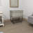 Elsmere Metal Deep Set Wire Basket Storage Cart with Wheels and Fabric Lining