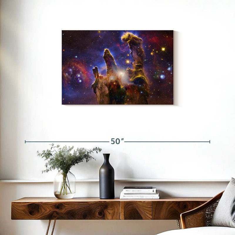 Nébuleuses et étoiles, H 20 po x l 30 po