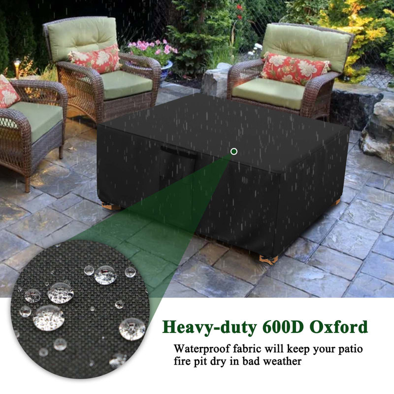 Outdoor Fire Pit Cover, 24" H x 50" W x 50" D
