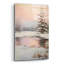 «Snowy Pond» par Petals Prints Design, art mural en verre acrylique,-2078395038